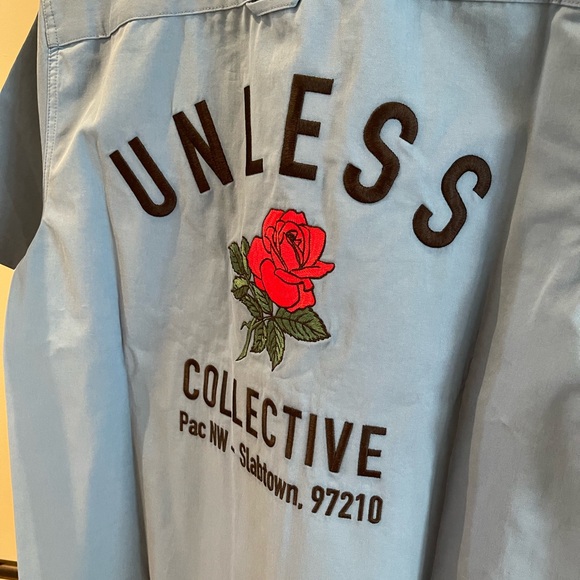 Unless Collective Embroidered Work Shirt- Wms L/ Men’s M - Picture 5 of 5